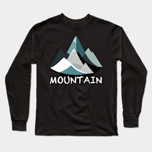 mountain drawing Long Sleeve T-Shirt